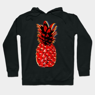 pineapple, fruit,skull, summer, tropical, Hoodie